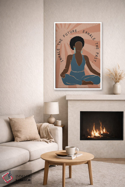 تابلو دکوراتیو دم و بازدم اثر نیکی چو - D6W