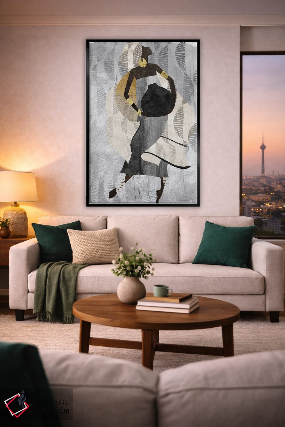 تابلو دکوراتیو زن رقصان خنثی اثر نیکی چو - D1B