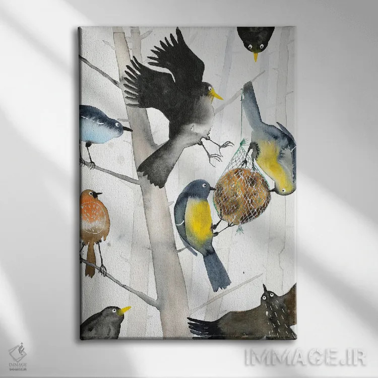 تابلو دکوراتیو نبرد برای توپ چربی اثر ناینکه کویپرز - نمای روبهرو روی دیوار