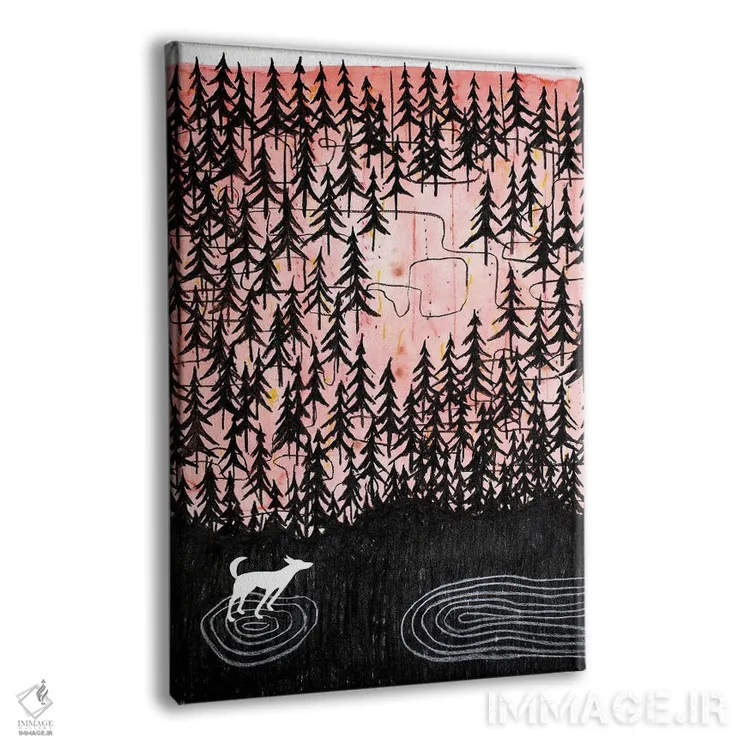 تابلو دکوراتیو قدم زدن در جنگل اثر ناینکه کویپرز - نمای پرسپکتیو محصول
