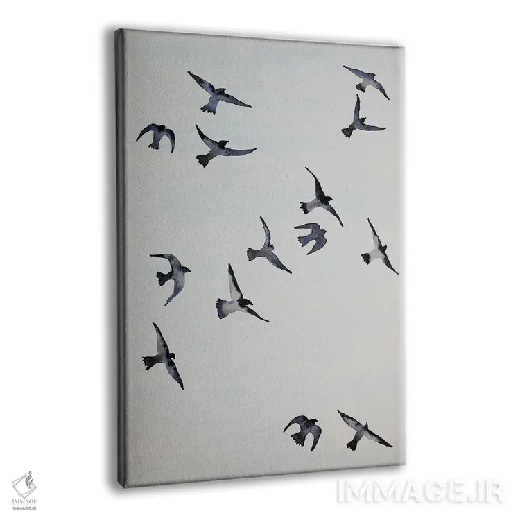 تابلو دکوراتیو کلاغ ها اثر ناینکه کویپرز - نمای پرسپکتیو محصول