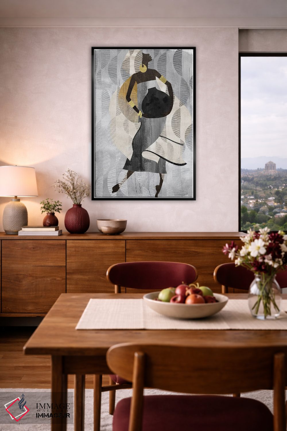 تابلو دکوراتیو زن رقصان خنثی اثر نیکی چو - D4B