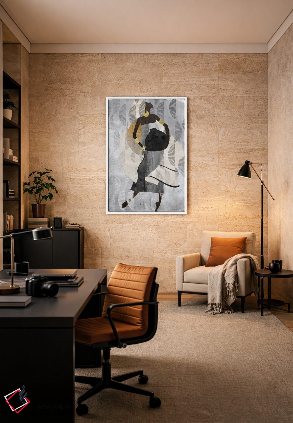 تابلو دکوراتیو زن رقصان خنثی اثر نیکی چو - D5W