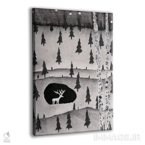 تابلو دکوراتیو گوزن اثر ناینکه کویپرز - نمای پرسپکتیو محصول