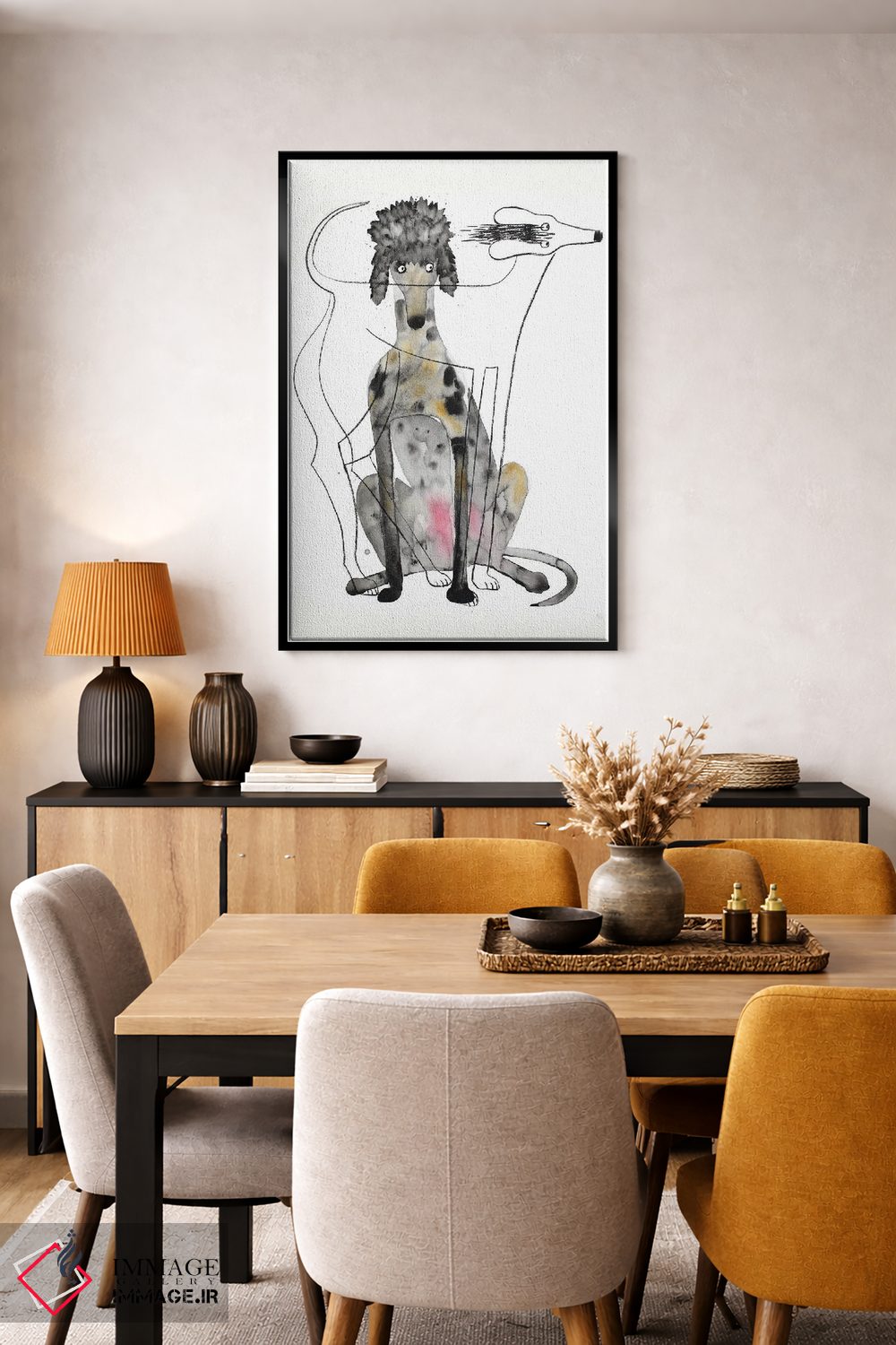 تابلو دکوراتیو بنشین اثر ناینکه کویپرز - D6B