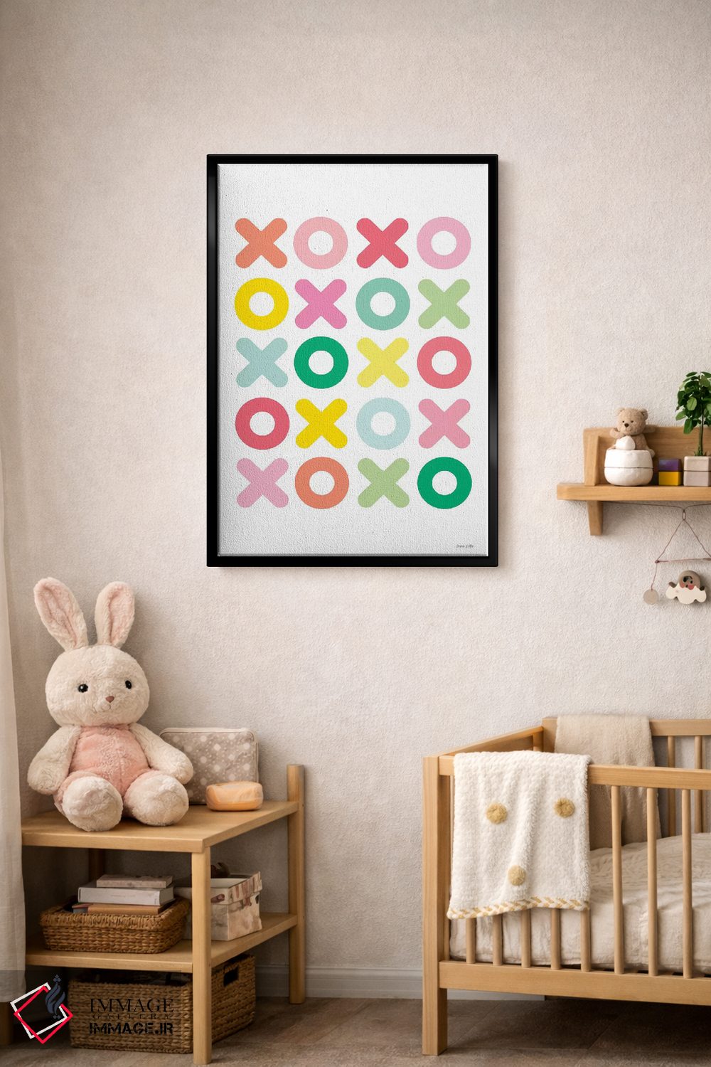 تابلو انتزاعی خیلی دوستت دارم اثر آن کله - D4B