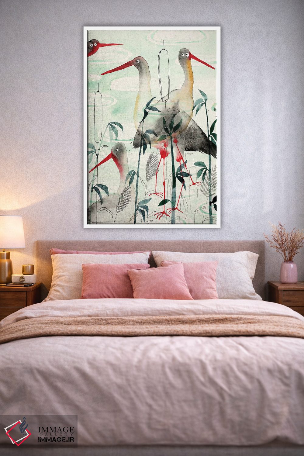 تابلو دکوراتیو لک لک ها اثر ناینکه کویپرز - D1W