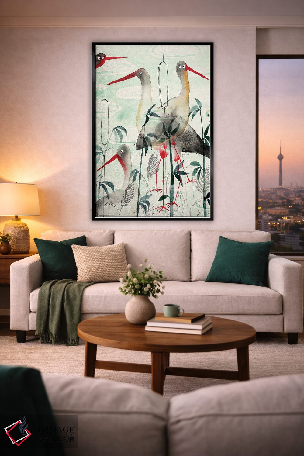 تابلو دکوراتیو لک لک ها اثر ناینکه کویپرز - D2B