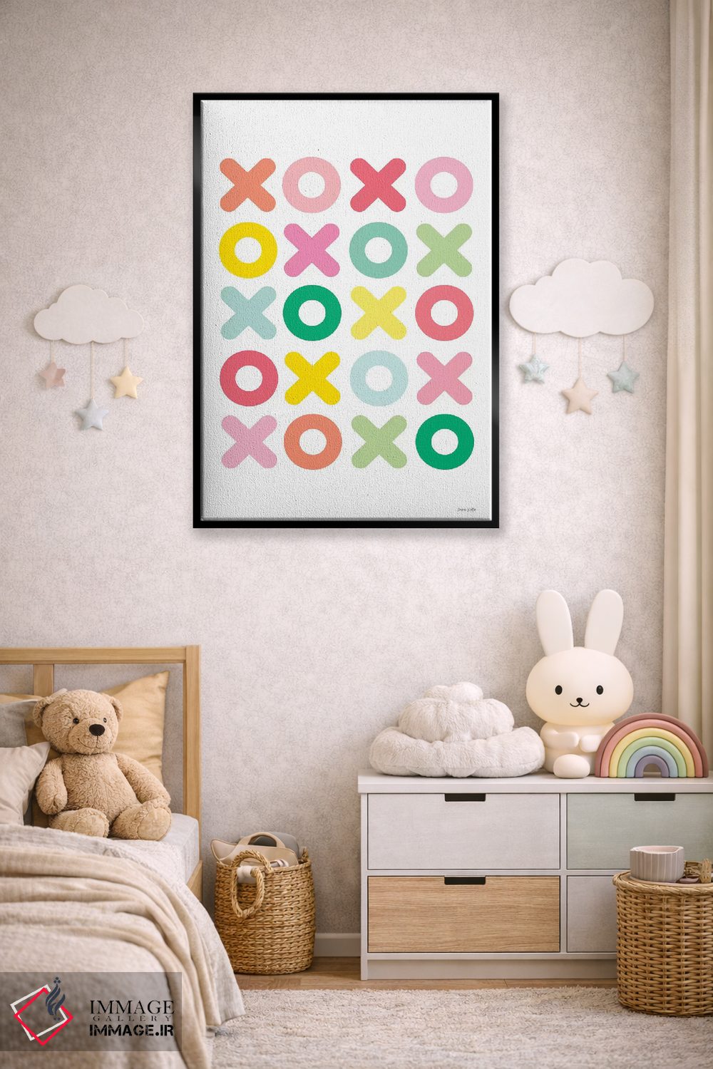 تابلو انتزاعی خیلی دوستت دارم اثر آن کله - D5B