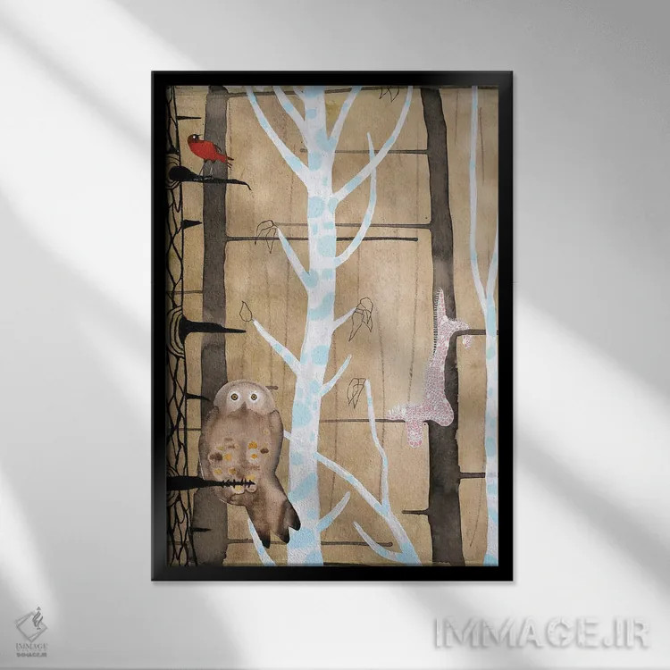 تابلو دکوراتیو کره جادوگر اثر ناینکه کویپرز - نمای قابدار مشکی