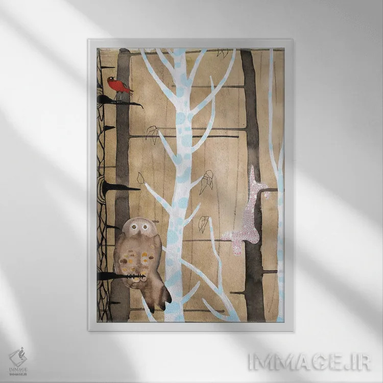 تابلو دکوراتیو کره جادوگر اثر ناینکه کویپرز - نمای قابدار سفید