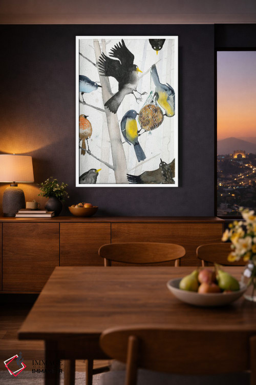 تابلو دکوراتیو نبرد برای توپ چربی اثر ناینکه کویپرز - D3W