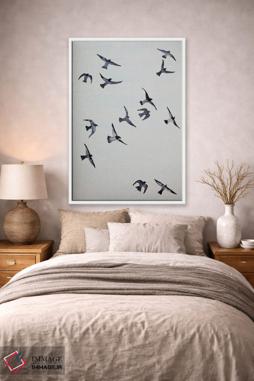 تابلو دکوراتیو کلاغ ها اثر ناینکه کویپرز - D1W