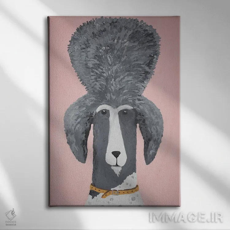 تابلو دکوراتیو پودل پادشاه اثر ناینکه کویپرز - نمای روبهرو روی دیوار