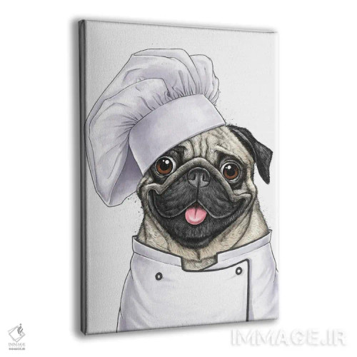 تابلو دکوراتیو پاگ آشپز اثر نیکیتا کورنکوف - نمای پرسپکتیو محصول