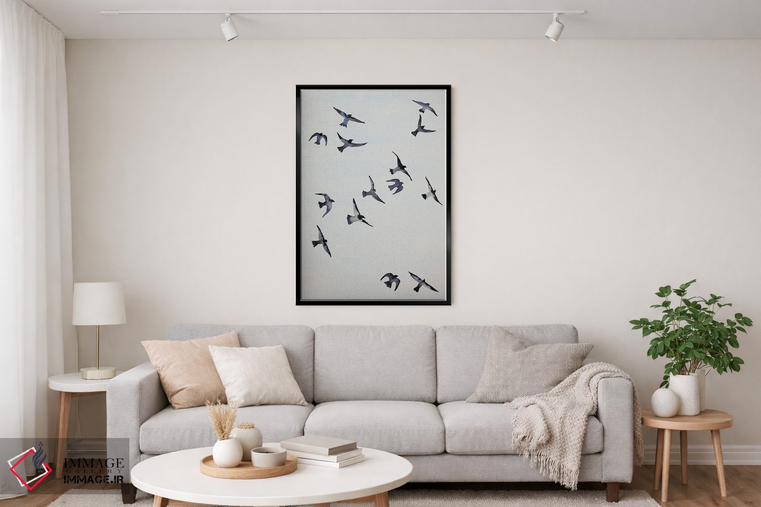 تابلو دکوراتیو کلاغ ها اثر ناینکه کویپرز - D6B