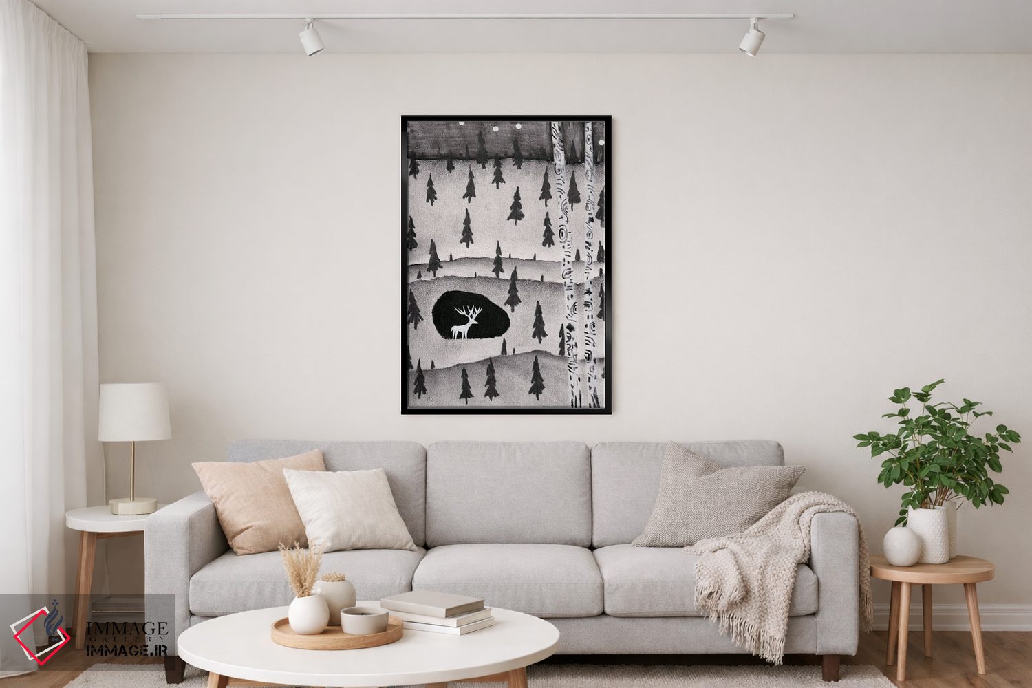 تابلو دکوراتیو گوزن اثر ناینکه کویپرز - D4B