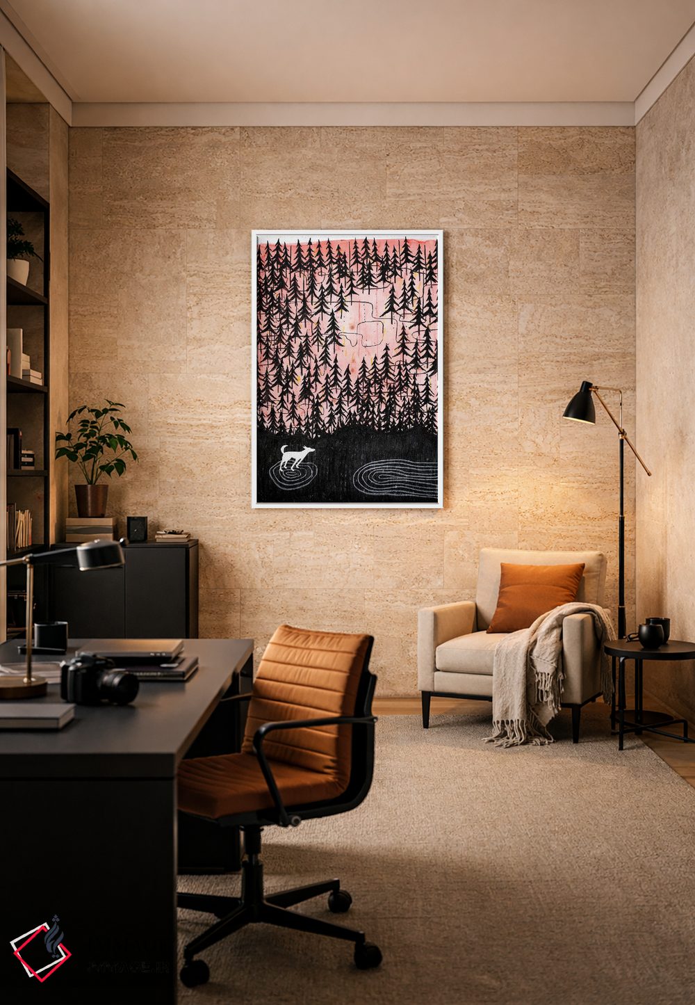 تابلو دکوراتیو قدم زدن در جنگل اثر ناینکه کویپرز - D4W