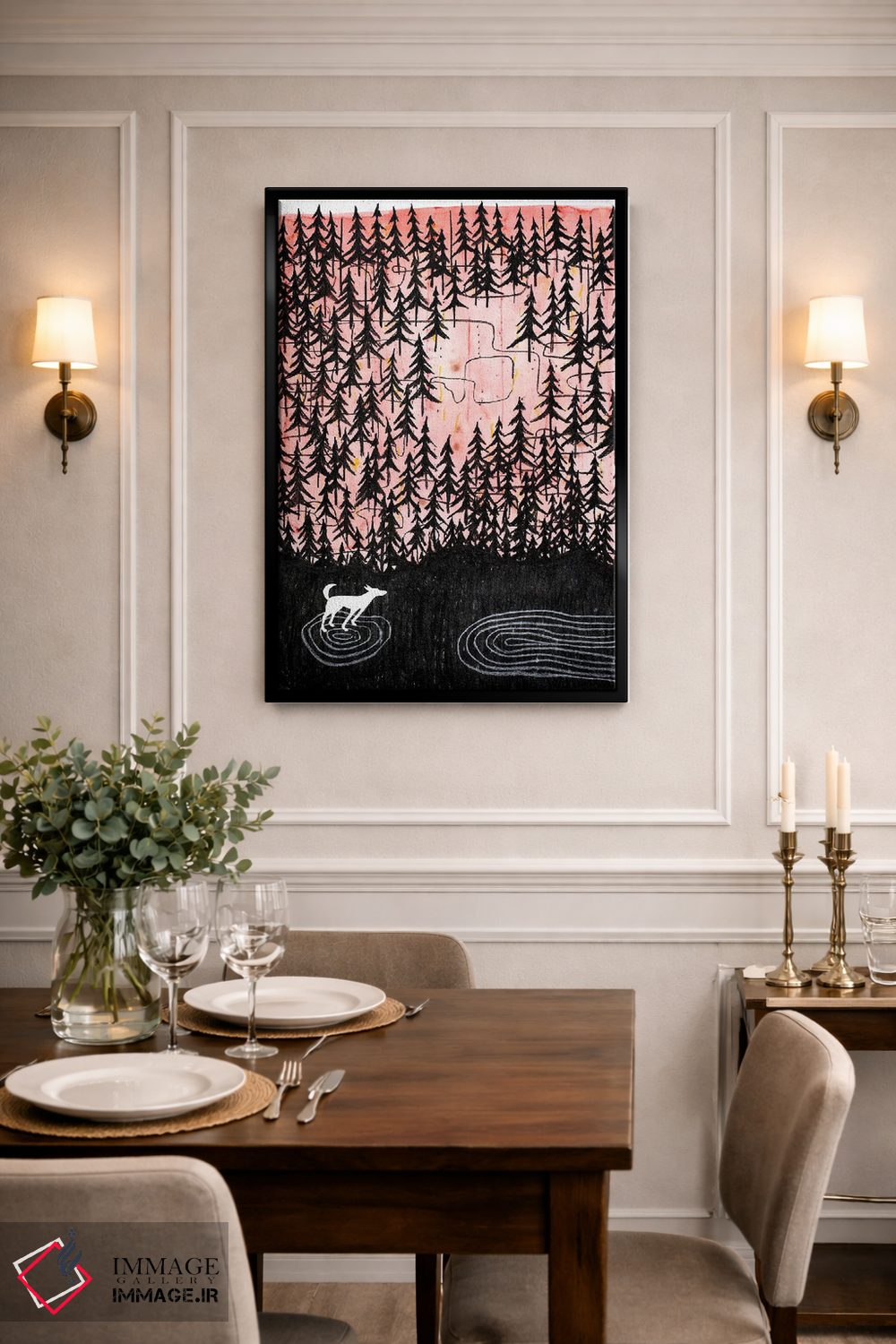 تابلو دکوراتیو قدم زدن در جنگل اثر ناینکه کویپرز - D2B