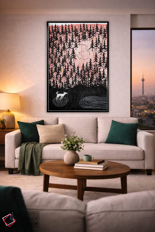 تابلو دکوراتیو قدم زدن در جنگل اثر ناینکه کویپرز - D3B