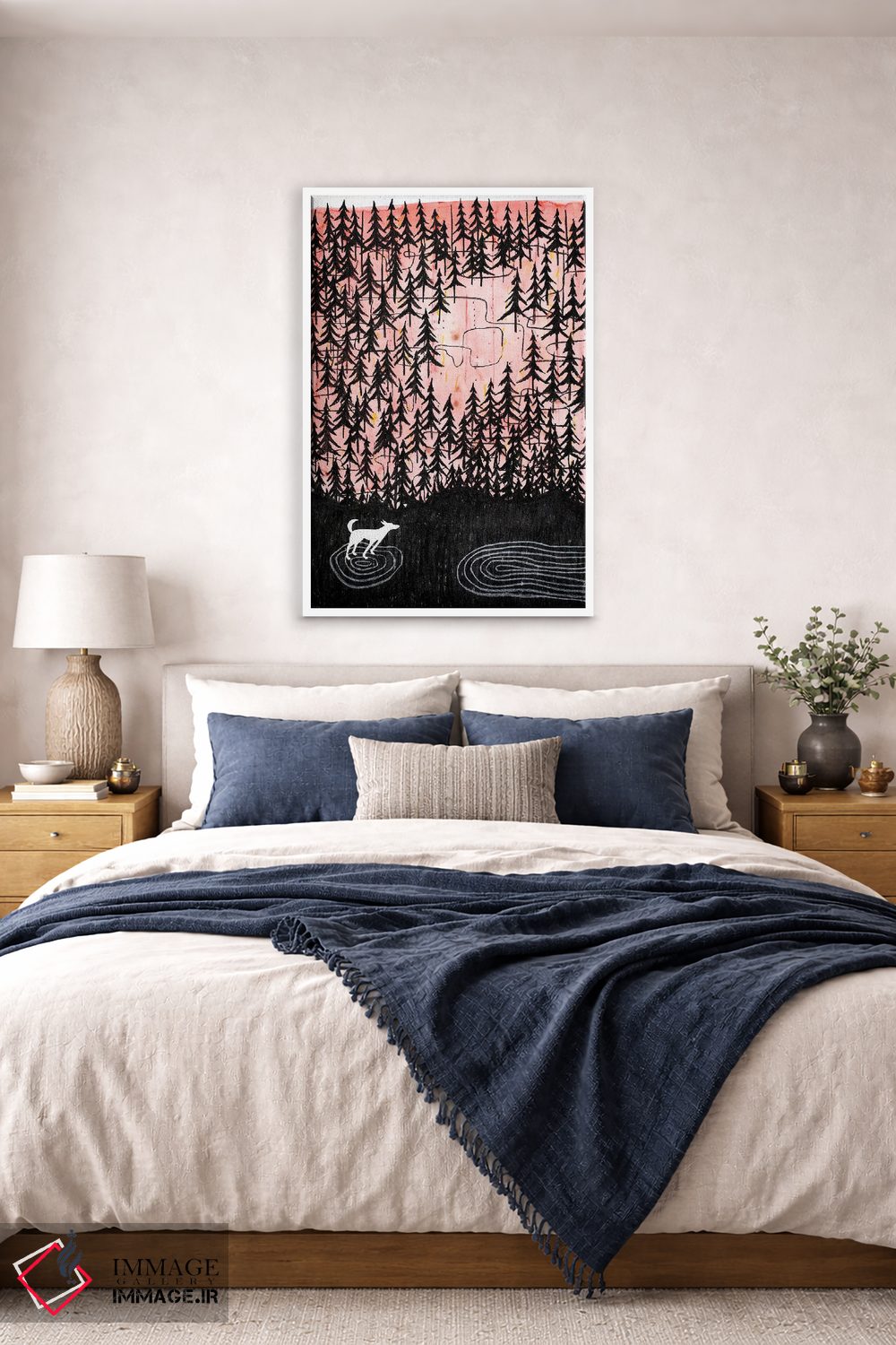 تابلو دکوراتیو قدم زدن در جنگل اثر ناینکه کویپرز - D5W