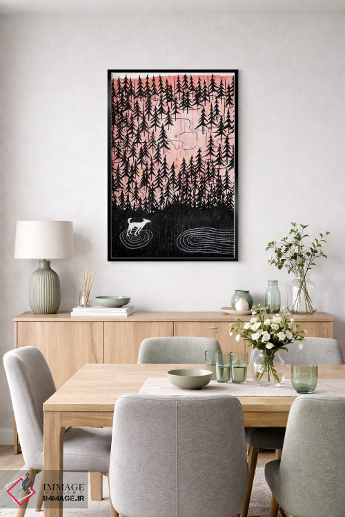 تابلو دکوراتیو قدم زدن در جنگل اثر ناینکه کویپرز - D6B