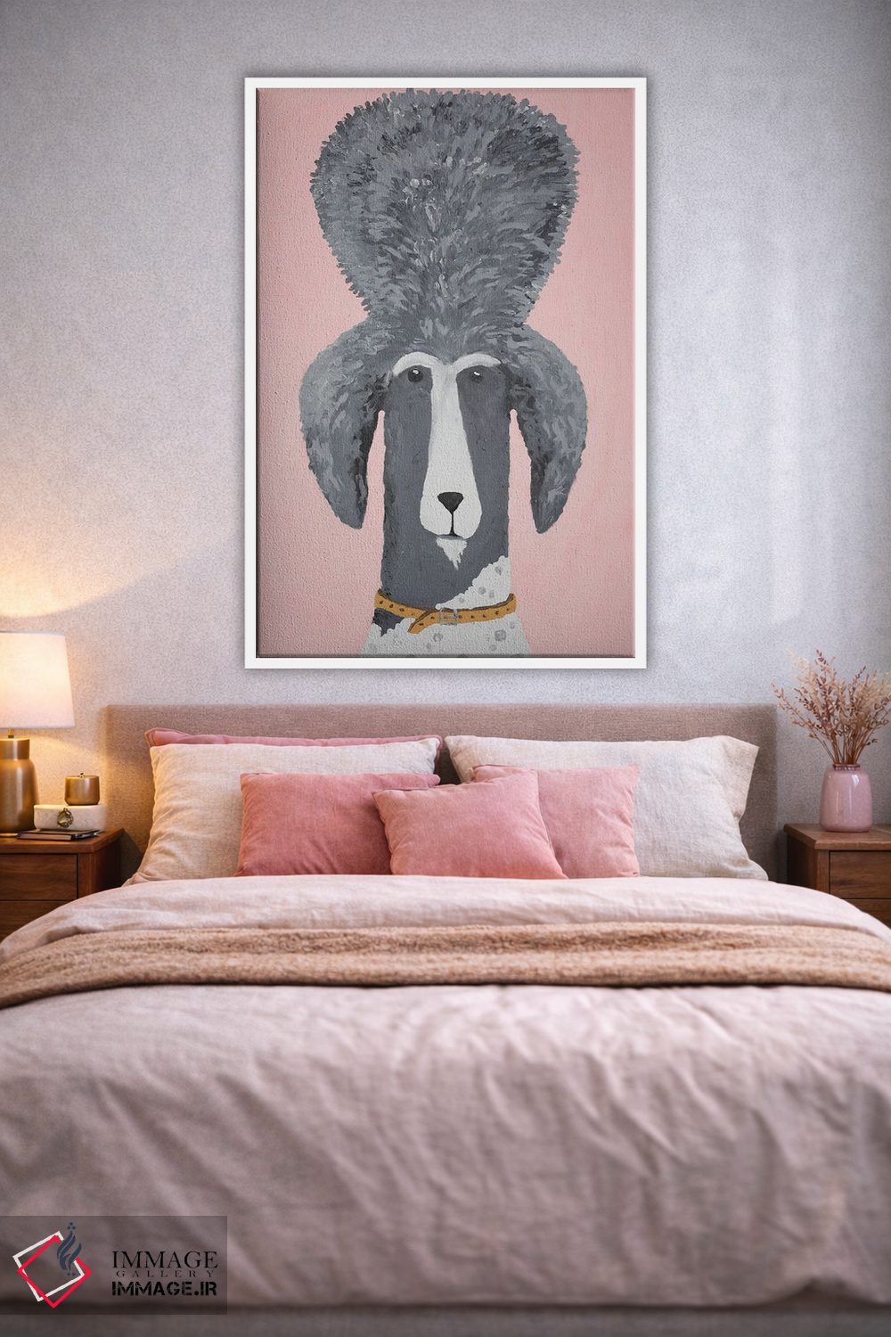 تابلو دکوراتیو پودل پادشاه اثر ناینکه کویپرز - D1W