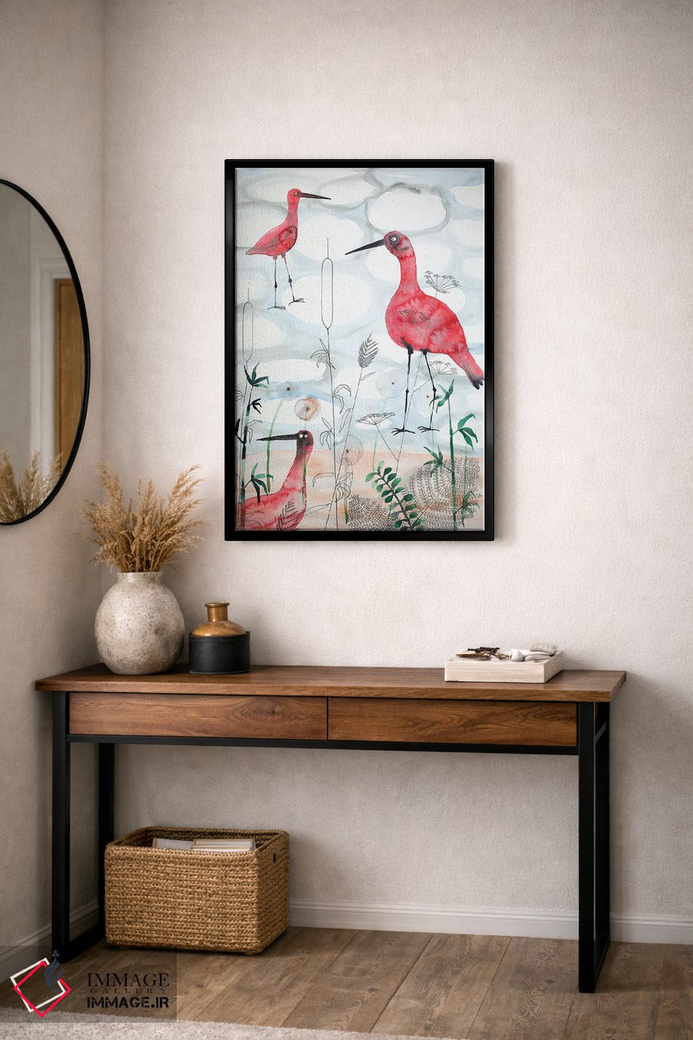 تابلو دکوراتیو ایبیس ها اثر ناینکه کویپرز - D3B