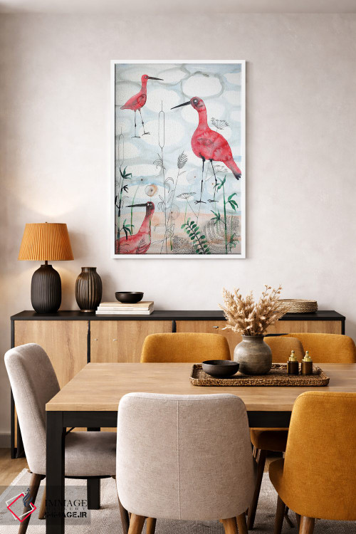 تابلو دکوراتیو ایبیس ها اثر ناینکه کویپرز - D5W