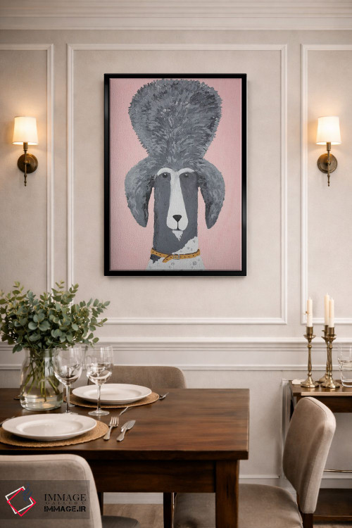 تابلو دکوراتیو پودل پادشاه اثر ناینکه کویپرز - D2B