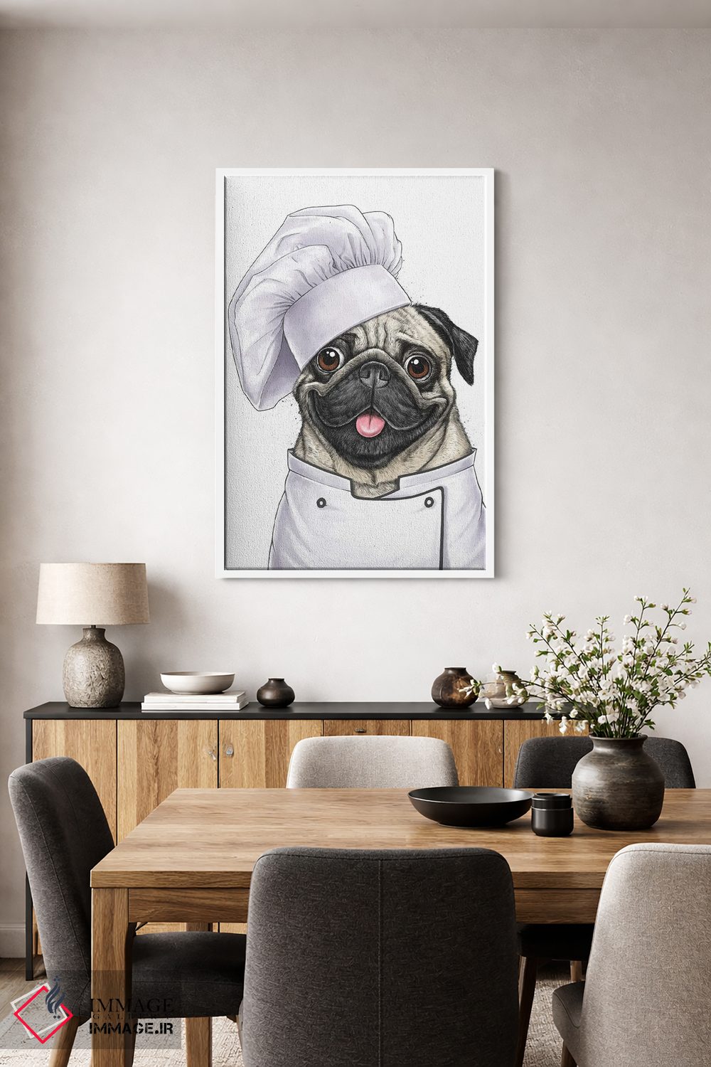 تابلو دکوراتیو پاگ آشپز اثر نیکیتا کورنکوف - D3W