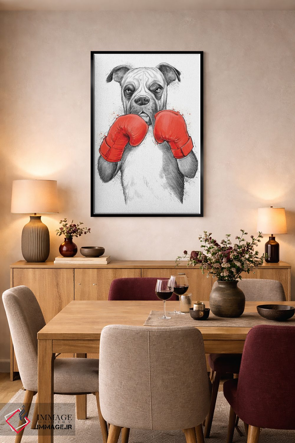 تابلو دکوراتیو بوکسور اثر نیکیتا کورنکوف - D4B