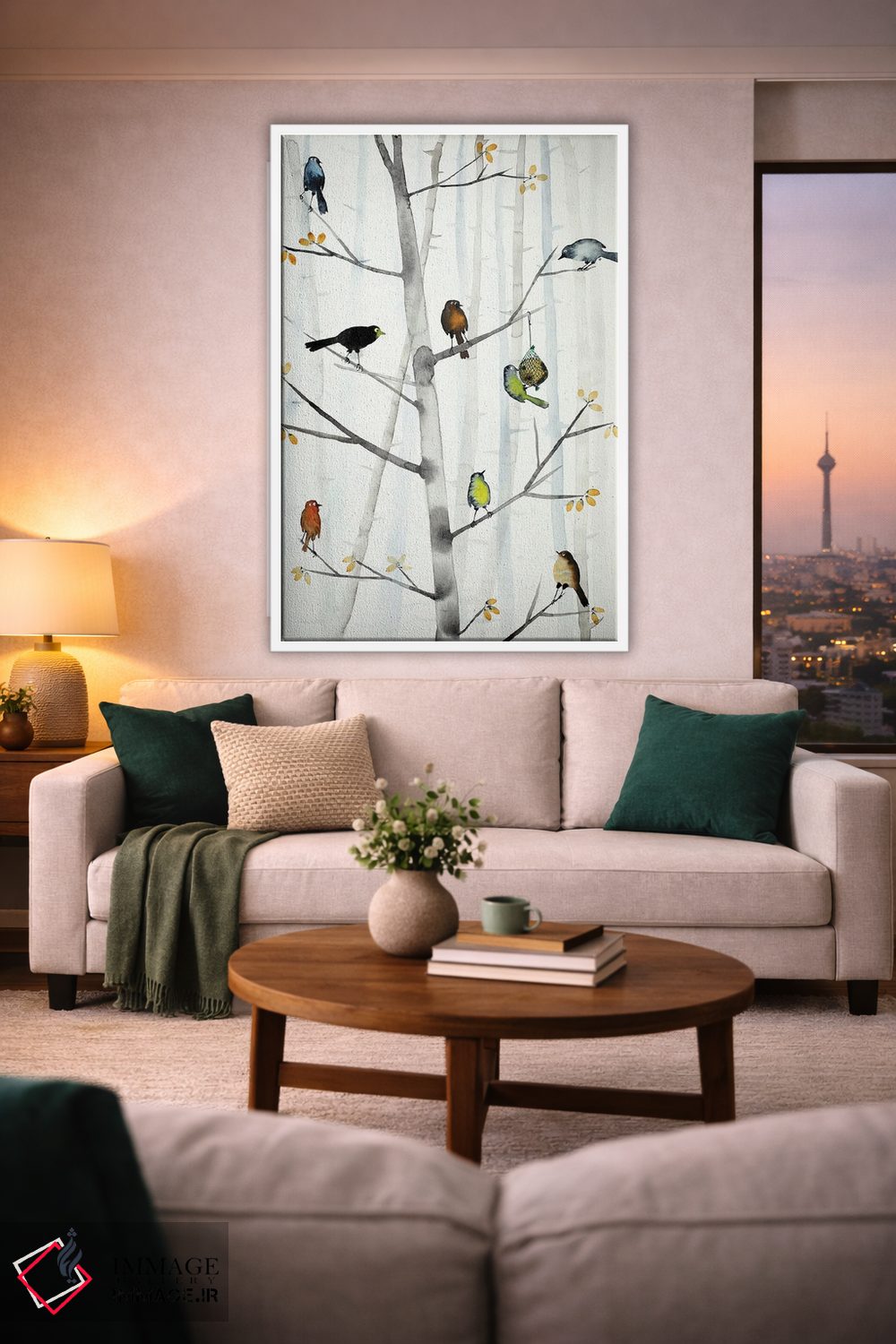 تابلو دکوراتیو پرندگان گرسنه اثر ناینکه کویپرز - D1W