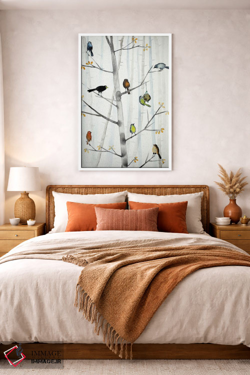 تابلو دکوراتیو پرندگان گرسنه اثر ناینکه کویپرز - D3W