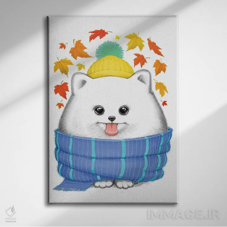 تابلو دکوراتیو اشپیتز پاییزی اثر نیکیتا کورنکوف - نمای روبهرو روی دیوار