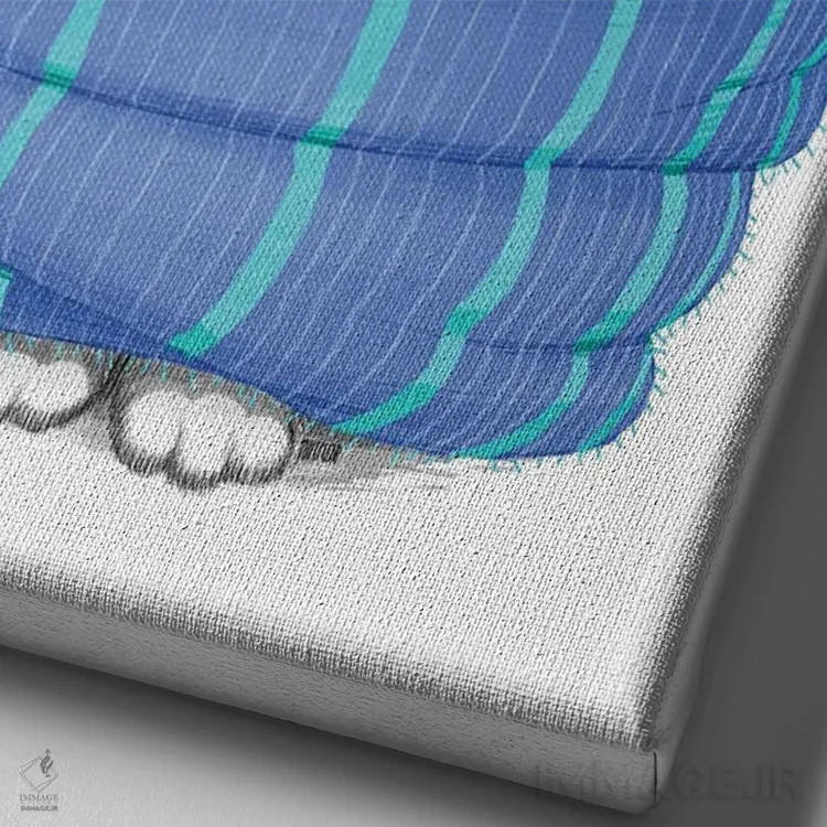 تابلو دکوراتیو اشپیتز پاییزی اثر نیکیتا کورنکوف - نمای نزدیک بافت بوم