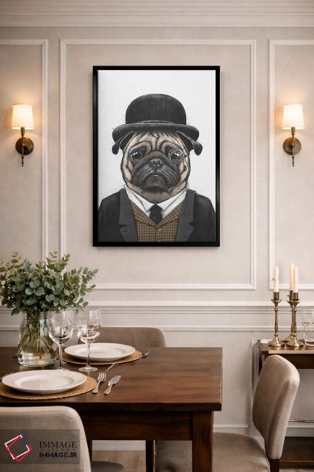 تابلو دکوراتیو آقای پاگ اثر نیکیتا کورنکوف - D2B