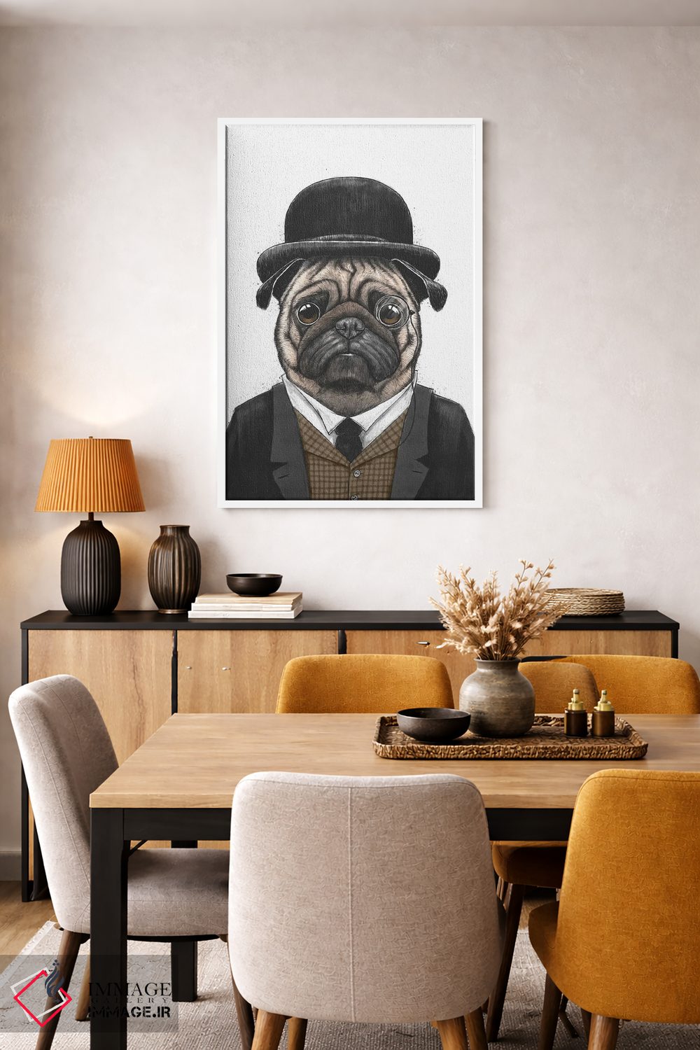 تابلو دکوراتیو آقای پاگ اثر نیکیتا کورنکوف - D5W