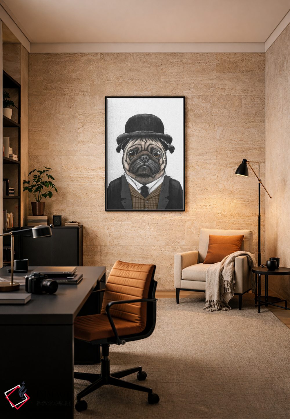 تابلو دکوراتیو آقای پاگ اثر نیکیتا کورنکوف - D6B