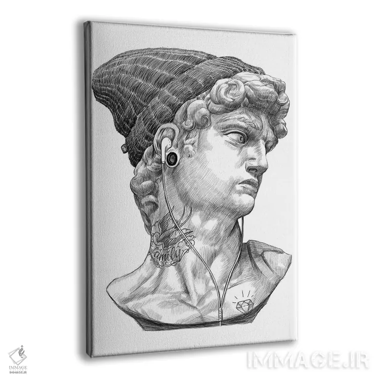 تابلو دکوراتیو داوود اثر نیکیتا کورنکوف - نمای پرسپکتیو محصول