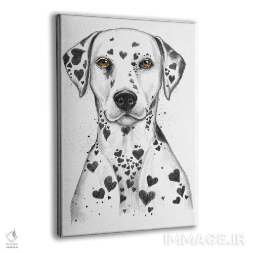 تابلو دکوراتیو دالماتین اثر نیکیتا کورنکوف - نمای پرسپکتیو محصول