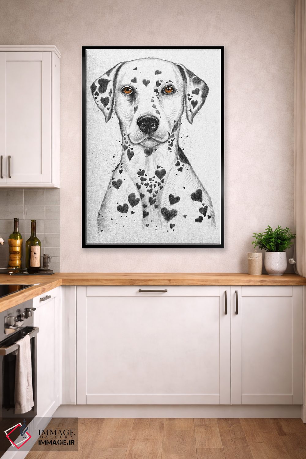 تابلو دکوراتیو دالماتین اثر نیکیتا کورنکوف - D2B