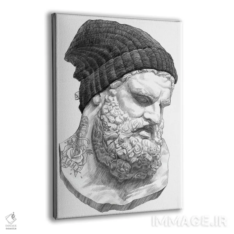 تابلو دکوراتیو هرکول اثر نیکیتا کورنکوف - نمای پرسپکتیو محصول