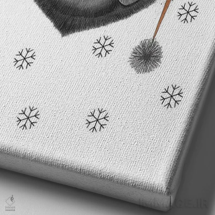 تابلو دکوراتیو پاگ رودلف اثر نیکیتا کورنکوف - نمای نزدیک بافت بوم