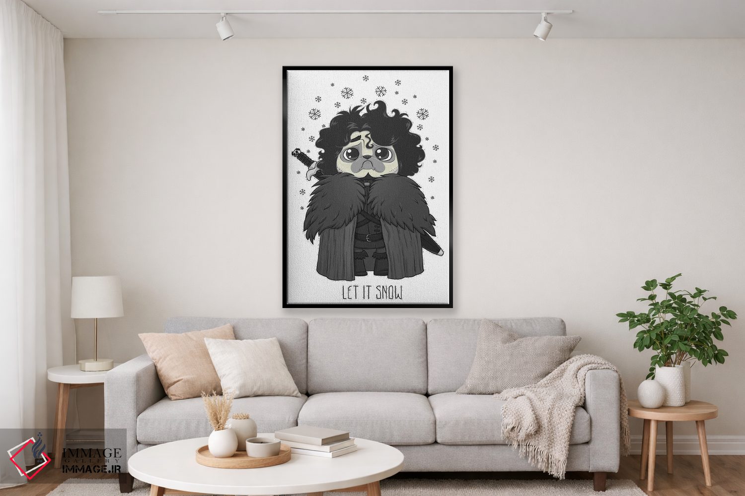 تابلو دکوراتیو بگذار برف ببارد اثر نیکیتا کورنکوف - D1B