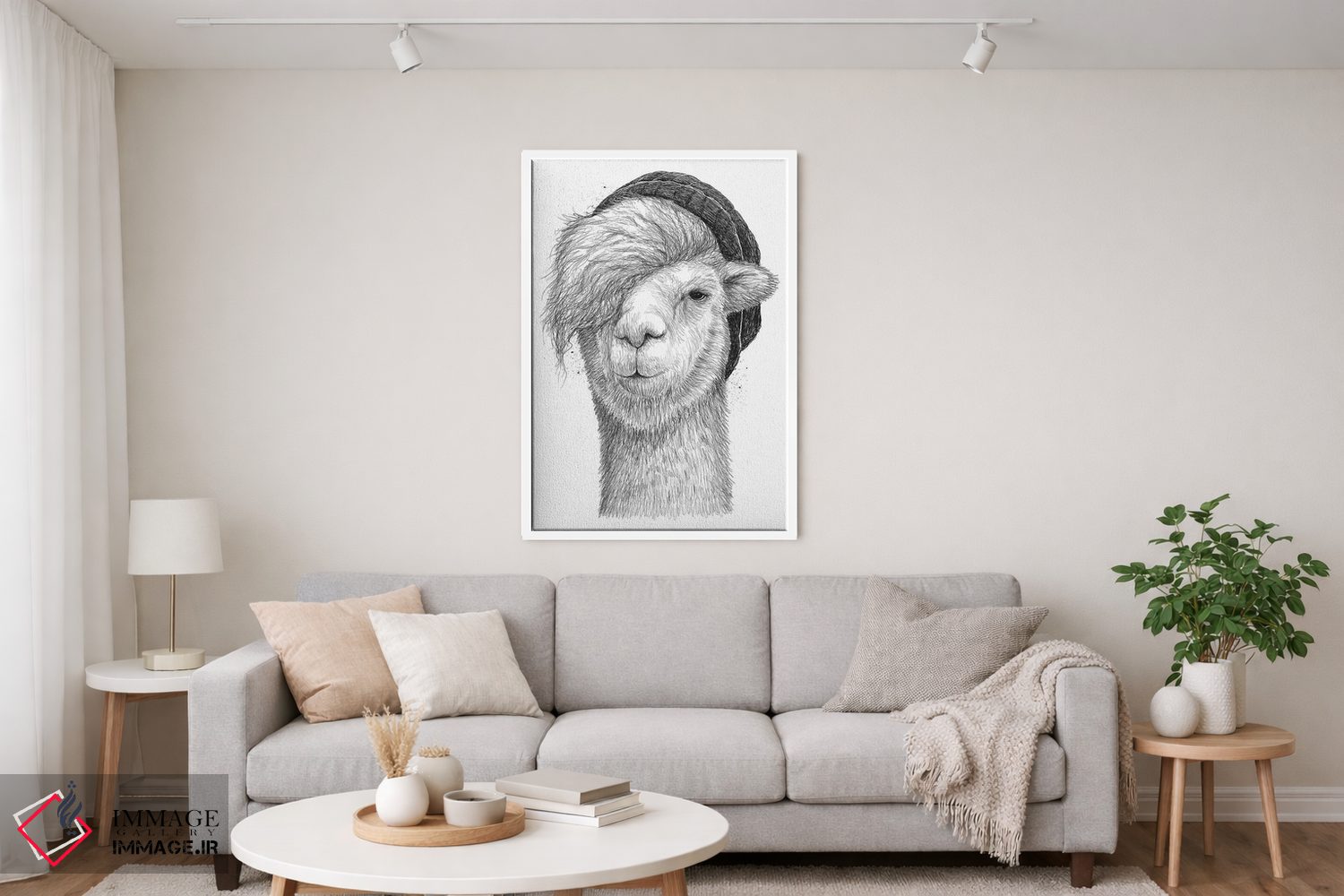 تابلو دکوراتیو لاما اثر نیکیتا کورنکوف - D3W