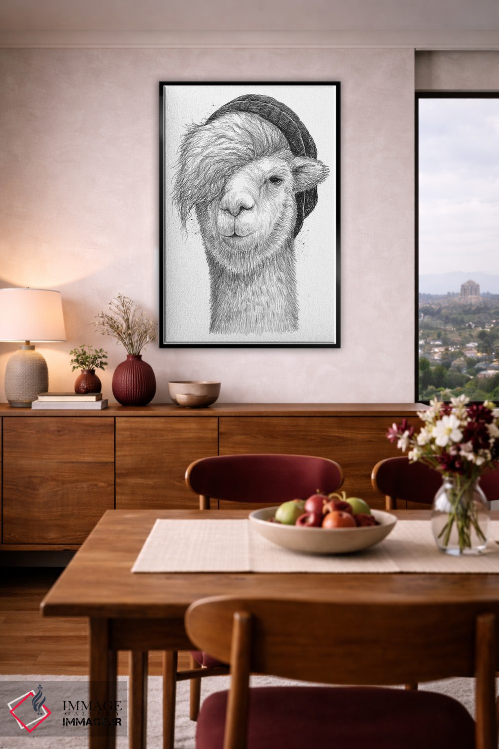 تابلو دکوراتیو لاما اثر نیکیتا کورنکوف - D5B