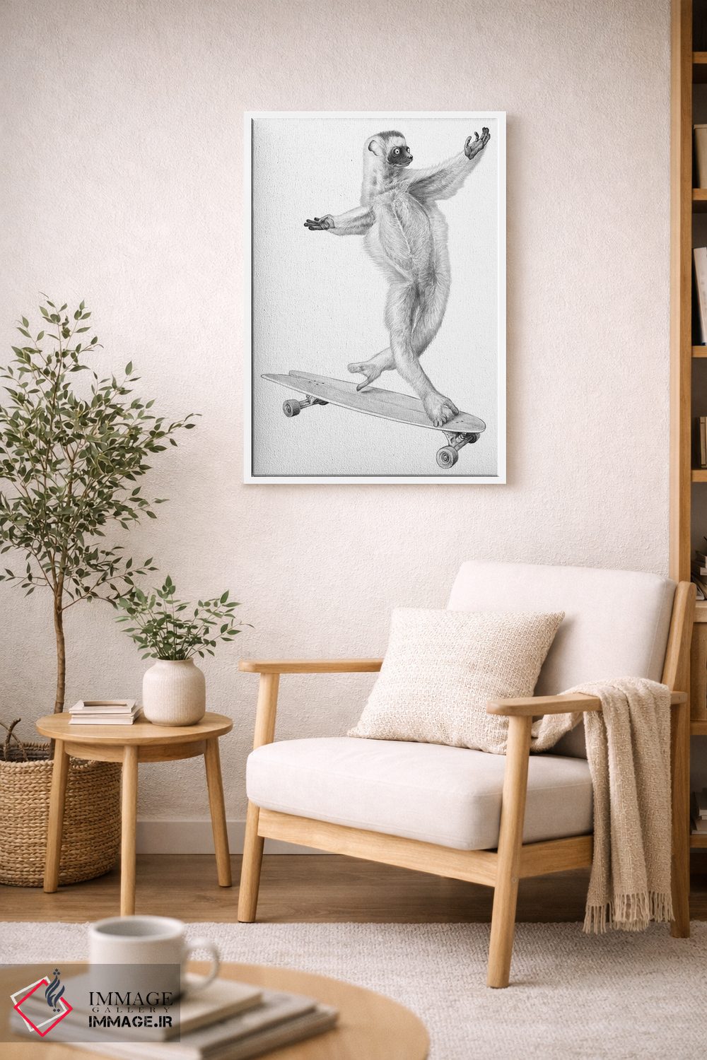 تابلو دکوراتیو لمور روی تخته اثر نیکیتا کورنکوف - D6W