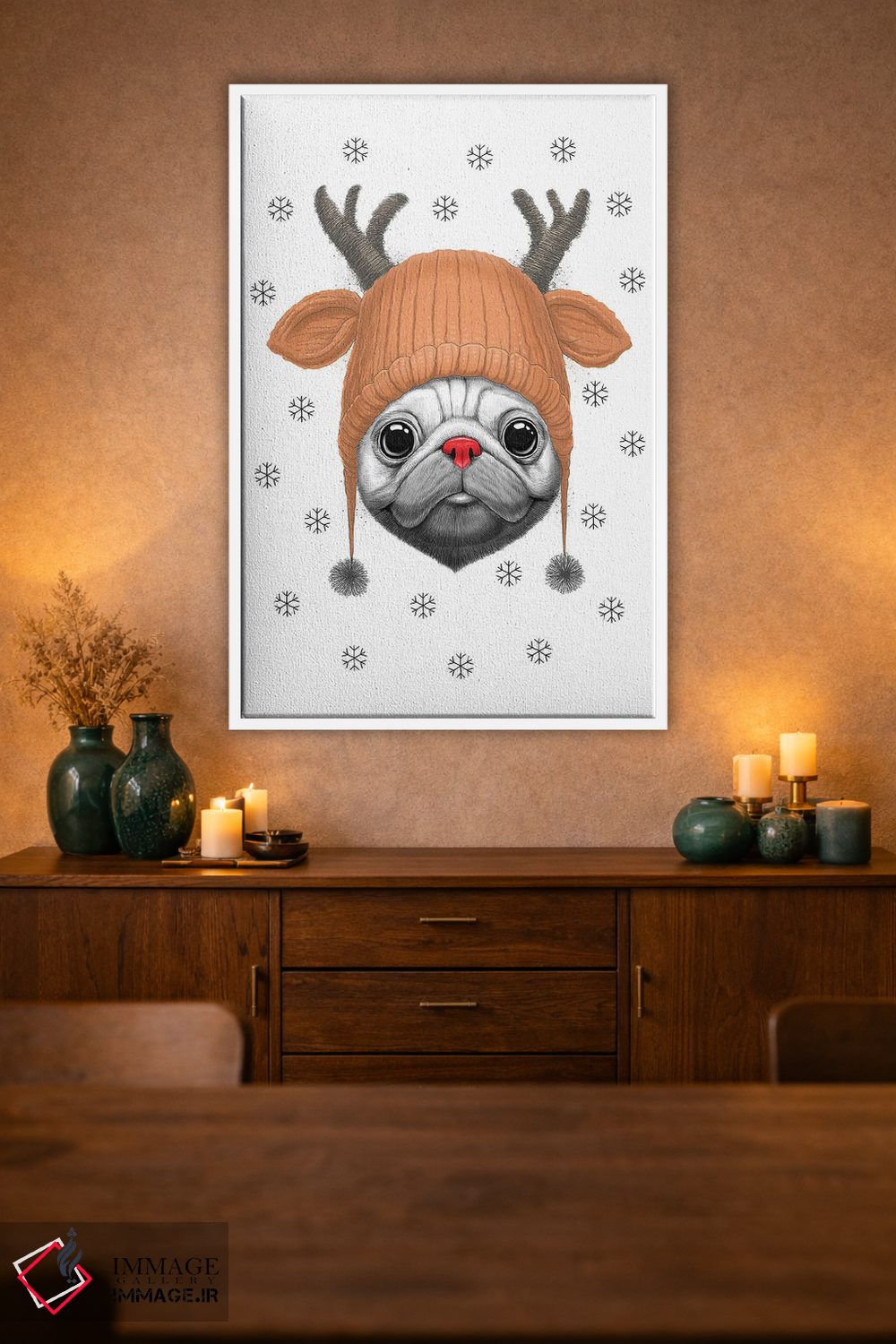 تابلو دکوراتیو پاگ رودلف اثر نیکیتا کورنکوف - D2W