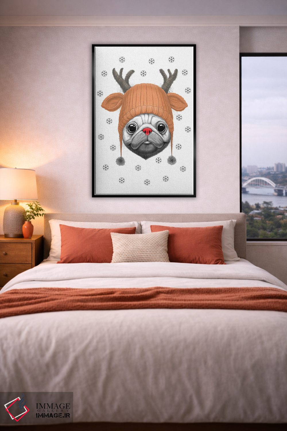 تابلو دکوراتیو پاگ رودلف اثر نیکیتا کورنکوف - D4B